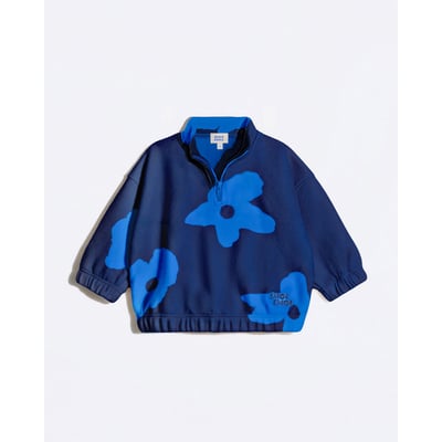 Sweat en polaire recyclée imprimé fleuri EMOI EMOI