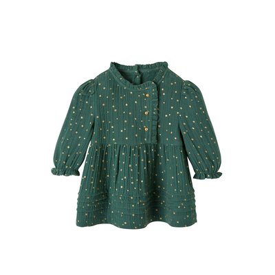 Robe en gaze de coton ouverture décalée VERTBAUDET