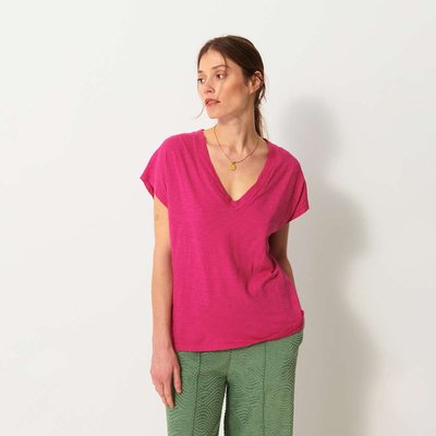 Tee Shirt en coton flammé LUCIA BENSIMON