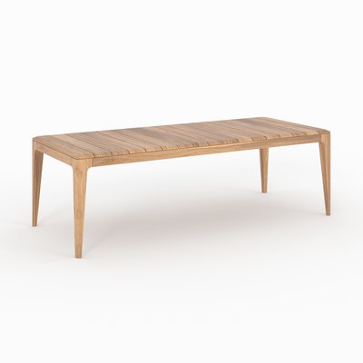 Table de jardin en bois de teck recyclé 10 personnes - NONZA RENDEZ-VOUS DÉCO
