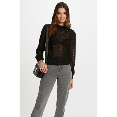 Tee-shirt Manches Longues MORGAN Taille S - Occasion Très Bon état - Rayé