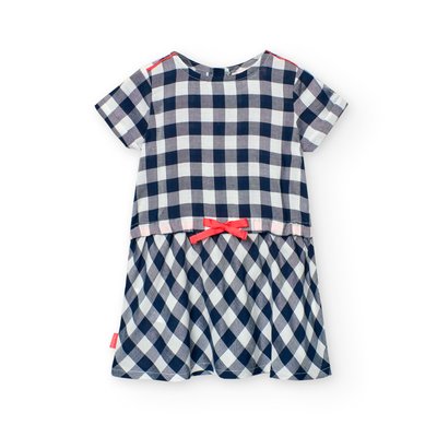 Robe en viscose a carreaux BOBOLI