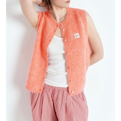 Mouwloos vest met ronde hals EAST AMERICAN VINTAGE