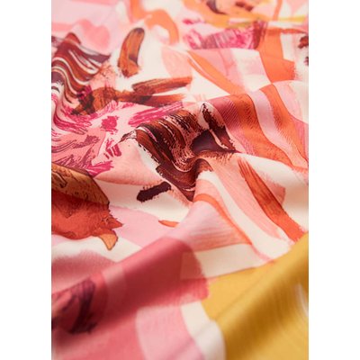 Foulard satiné fleurs MANGO