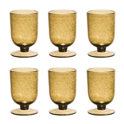 Verre à pied Gordes Bullé 25 cl   (lot de 6) TABLE PASSION