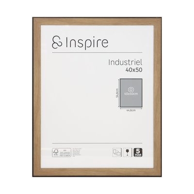 Lot de 4 cadres photo en polystyrène, INDUSTRIEL INSPIRE