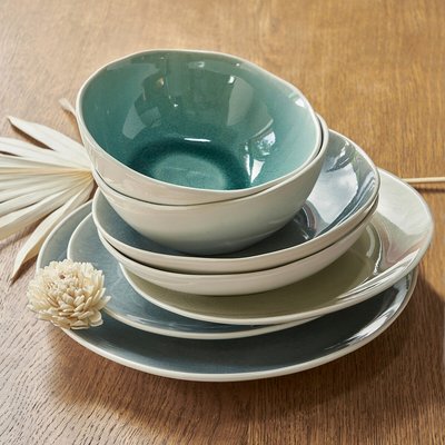 4er-Set Dessertteller Gogain mit Craquelé-Glasur LA REDOUTE INTERIEURS
