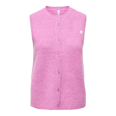 Cardigan senza maniche con patch sul petto ONLY