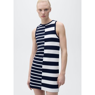 Robe maille à rayures combinées MANGO