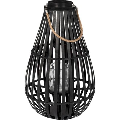 Lanterne goutte bambou  chic pour bougie ambiance chaleureuse RECOLLECTION