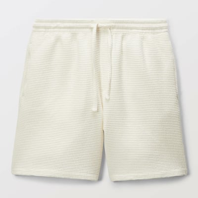 Short gaufré en coton BIO GOTS MONOPRIX