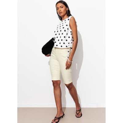 Bermuda slim en toile PROMOD