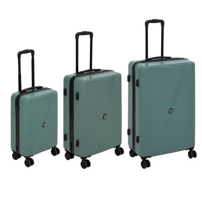 Set de 3 valises ABS 8 roues vert 5FIVE SIMPLY SMART
