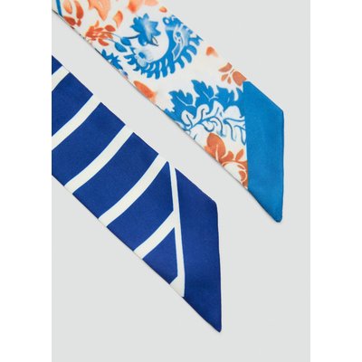 Lot 2 foulards imprimés MANGO