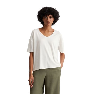 T-shirt à col en V loose avec TENCEL™ Lyocell MARC O'POLO