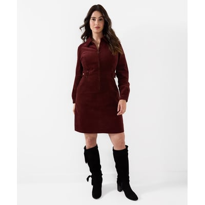 Robe en Velours Côtelé Zippée Devant Betsy JOE BROWNS