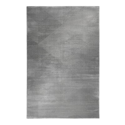 Tapis motif géométrique à relief , VELVET GROOVE ESPRIT