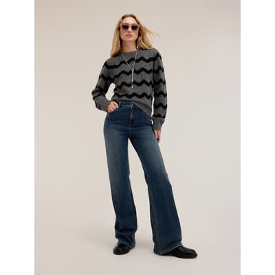 Jean large avec strass appliqués MOTIVI