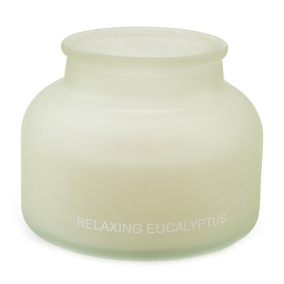 7cm Relaxing Eucalyptus Frosted Glass Candle SO'HOME