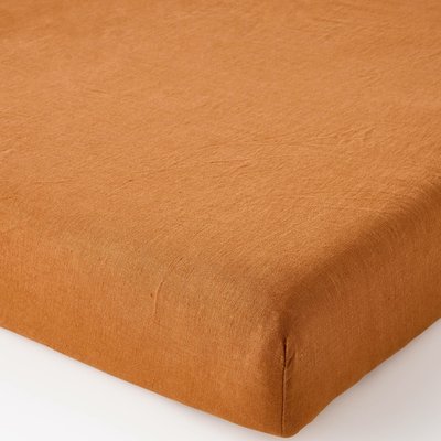 Drap housse, 100% lin, Exclusivité web MONOPRIX