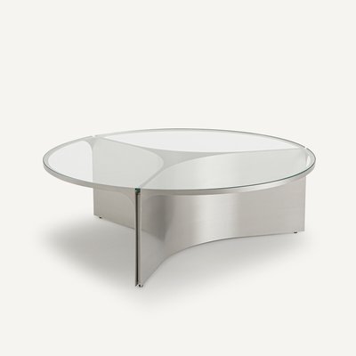 Gira Large Glass and Metal Coffee Table AM.PM