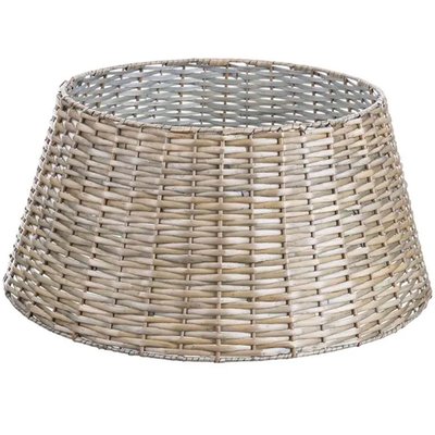 Couvre-pied de sapin de Noël en osier tressé 42x58x28cm WADIGA