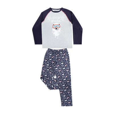 Pyjama long col rond ATHENA