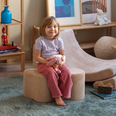 Pouf enfant petit nuage velours CLAUDINE WIGIWAMA