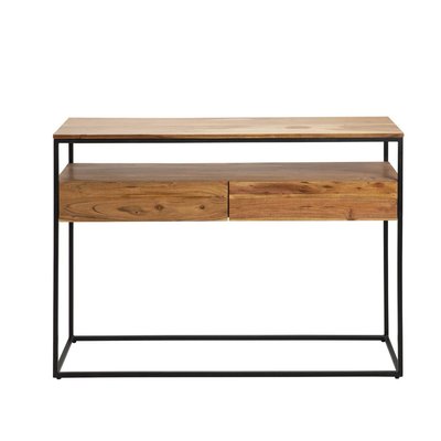 Console en bois d'acacia et métal  ETIENNE MADE IN MEUBLES 
