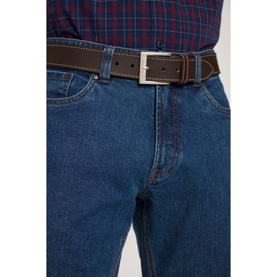 Ceinture en cuir PullUp, boucle en métal JP1880