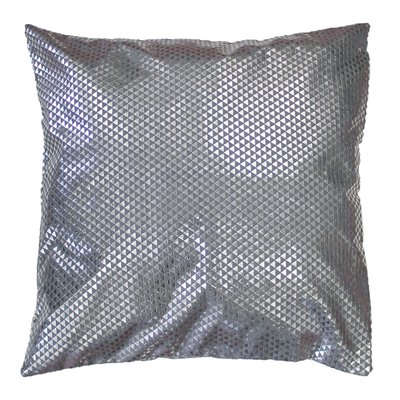 Housse de Coussin polyester Encart Collection Suede Argent C1060 DOUCEUR D'INTÉRIEUR