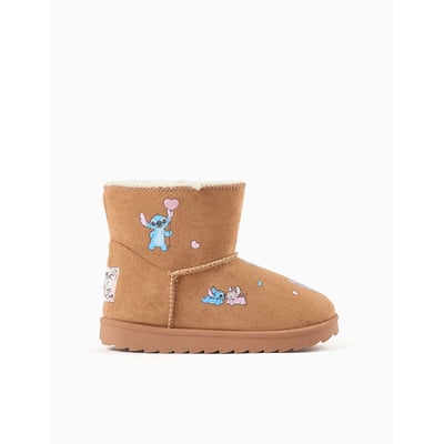 Bottines avec doublure en peluche douce synthétique et imprimés Stitch ZIPPY