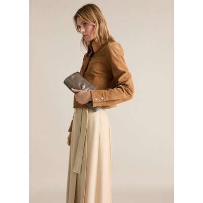 Veste en cuir suédé MANGO