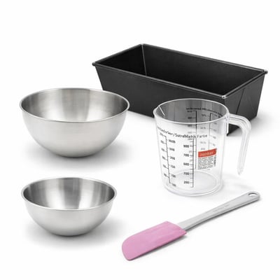 Set de 5 ustensiles de pâtisserie moule à gâteaux 2 bols PURE ZENKER