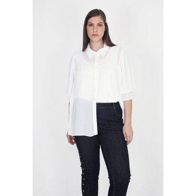 Chemise avec plissé en voile uni JEAN-MARC PHILIPPE