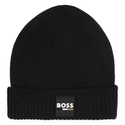 Bonnet tricot avec revers BOSS KIDSWEAR