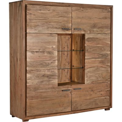 Armoire vitrée en acacia, Colonial RECOLLECTION