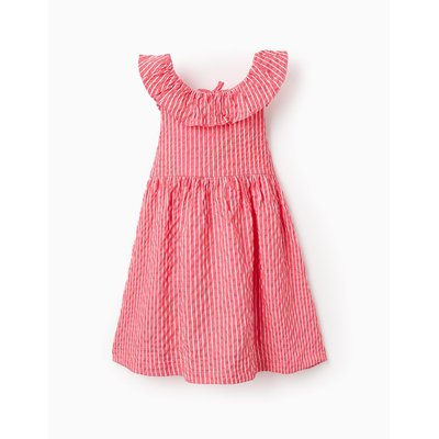 Robe à Rayures avec Texture et Volants ZIPPY