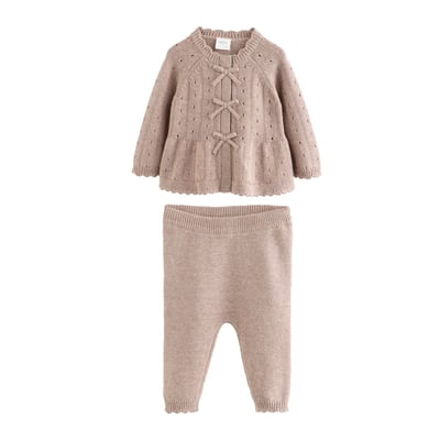 Legging et cardigan bébé à nœud, 2 pièces NEXT