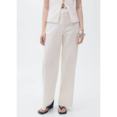 Pantalon droit taille normale MANGO