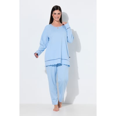 Pyjama à col rond et manches longues ULLA POPKEN