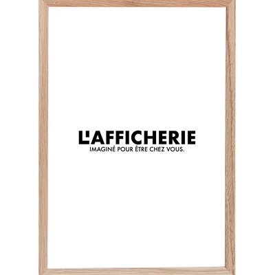 Cadre bois naturel L'AFFICHERIE