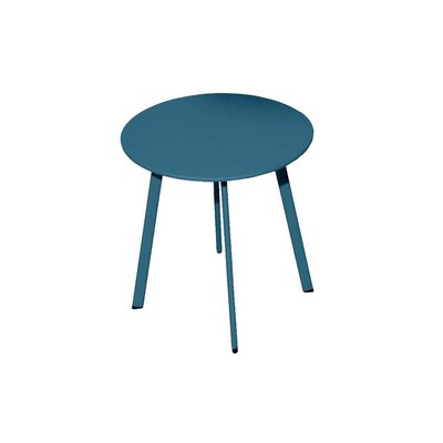 Table basse de jardin en acier Massai 45 cm Amande PROLOISIRS