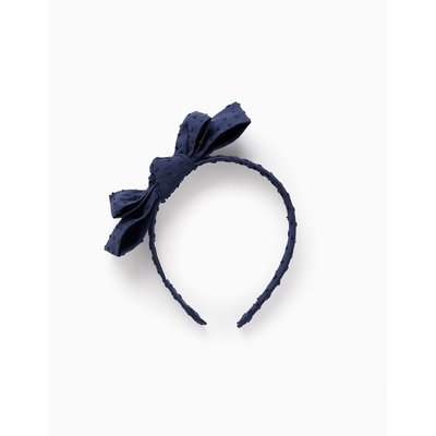 Bandeau en Tissu Plumeti avec Noeud ZIPPY