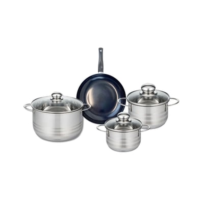 Batterie 1 poêle 20cm + 3 faitouts 14/16/20cm PRIMA BRILLANT ELO
