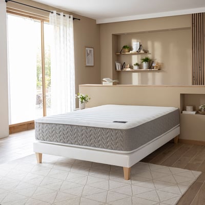 Matelas hybride ressorts ensachés 29 cm L'Envie TERRE DE NUIT
