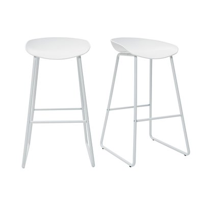 Tabourets de bar design H75 cm (lot de 2) PEBBLE MILIBOO