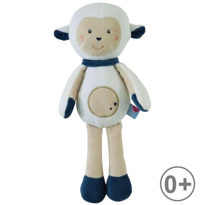 Grande peluche mouton sous boite cartonnée SUCRE D'ORGE