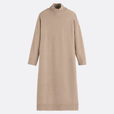 Robe pull col montant en maille mousseuse LA REDOUTE COLLECTIONS