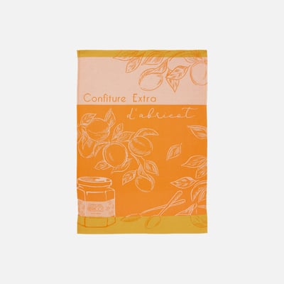 Torchon jacquard en coton DÉLICE D'ABRICOTS COUCKE